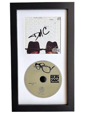 Darryl McDaniels Signed King of Rock Run DMC Framed CD Beckett